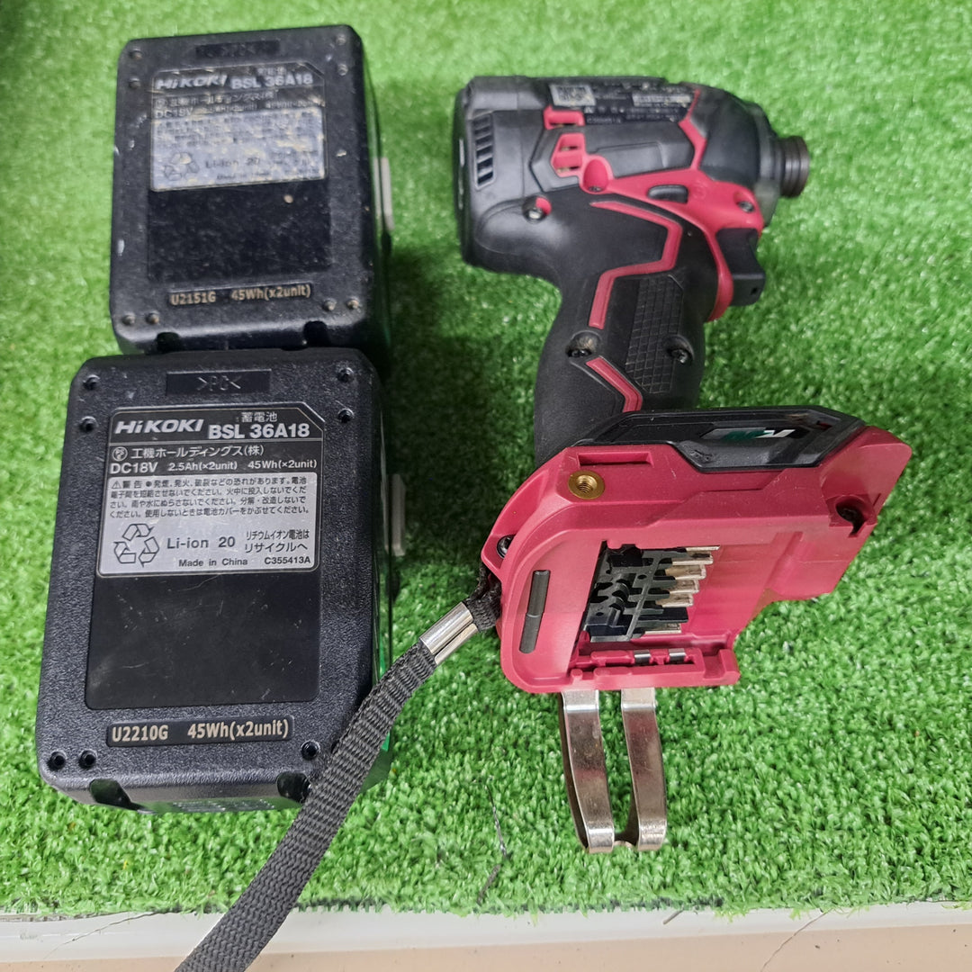 ハイコーキ(HIKOKI ※旧:日立工機) コードレスインパクトドライバー WH36DC(2XPSZ)(R)【岩槻店】