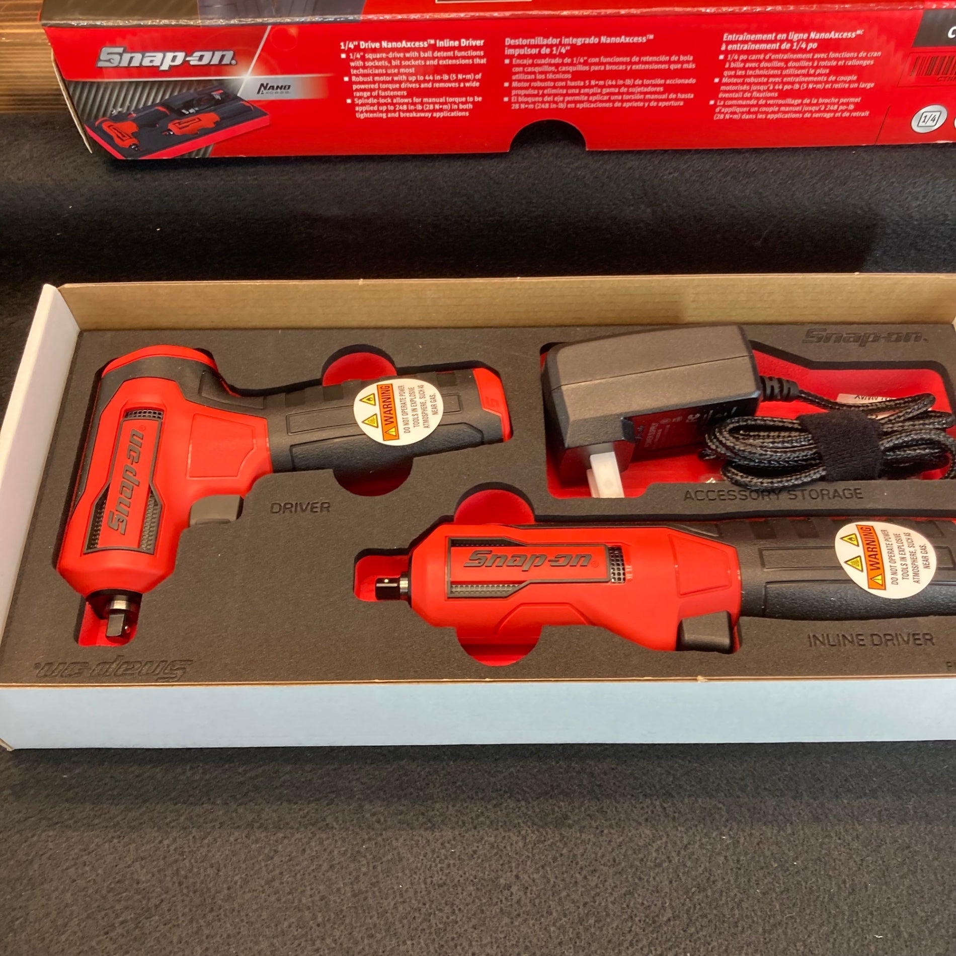 未使用(店頭展示品)】スナップオン(Snap-on)充電式(Nano Axcess)電動