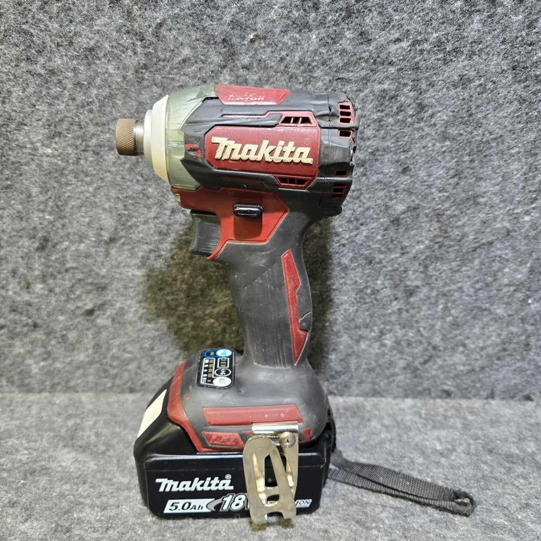 【中古品・18Vバッテリ5.0Ah、3.0Ah各一個付き！】マキタ(makita) コードレスインパクトドライバー TD170DTXAR【桶川店】