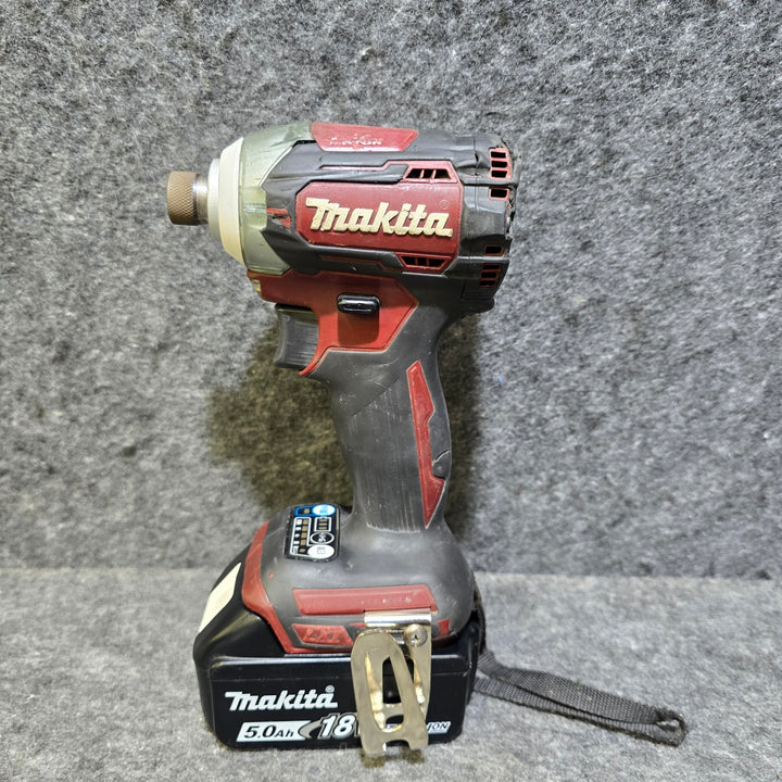 【中古品・18Vバッテリ5.0Ah、3.0Ah各一個付き！】マキタ(makita) コードレスインパクトドライバー TD170DTXAR【桶川店】