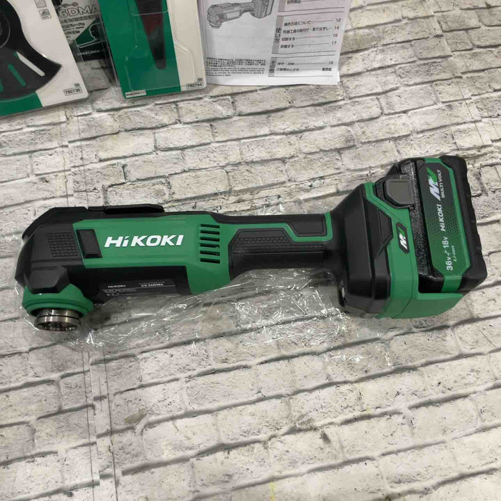 HiKOKI(ハイコーキ) 36V 充電式 マルチツール CV36DMA スターロック対応 MMU32PK+MMD100SB付特別セット 電池1個・充電器付 CV36DMA(XPCZ)【川口店】