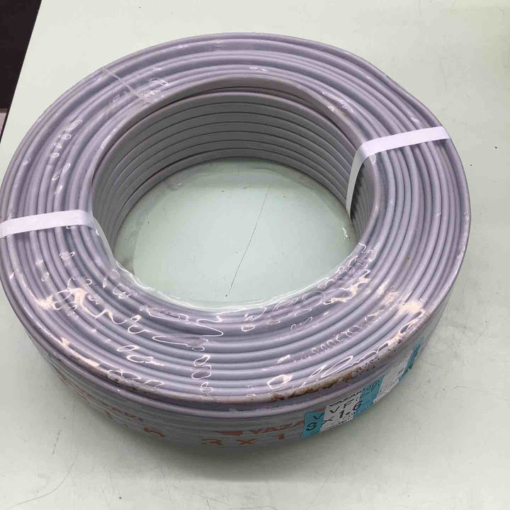 矢崎 VVFケーブル 1.6mm×3芯 100m巻 (灰色) VVF1.6mm×3C×100m YAZAKI【越谷店】