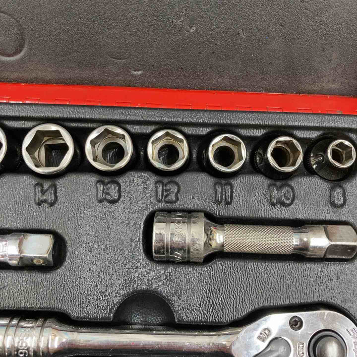 ▼Snap-on 3/8ラチェットソケットセット ユニバーサルソケット1つ欠品【柏店】