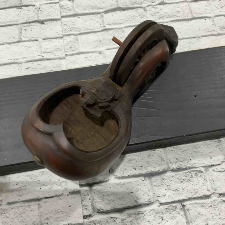 坪俊作 墨壺 墨つぼ 亀 全長約270mm 【川口店】