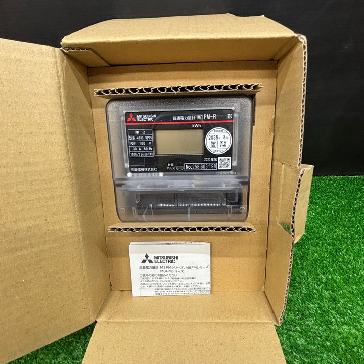 【未使用品】三菱電機 電子式単相2線式普通電力量計 100V 30A M1PM-R【電材館越谷店】