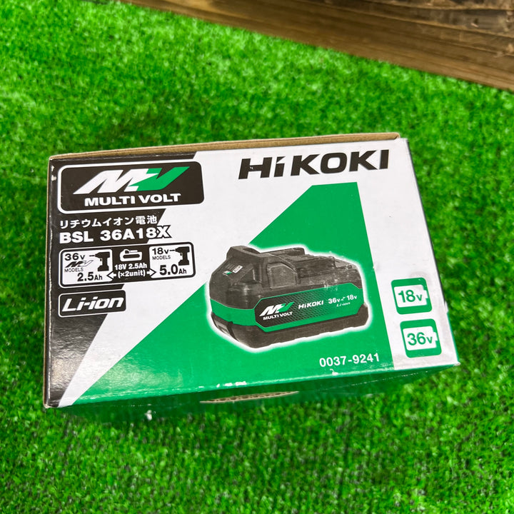 ★ハイコーキ(HIKOKI ※旧:日立工機) リチウムイオンバッテリー 36V/2.5Ah BSL36A18X【桶川店】