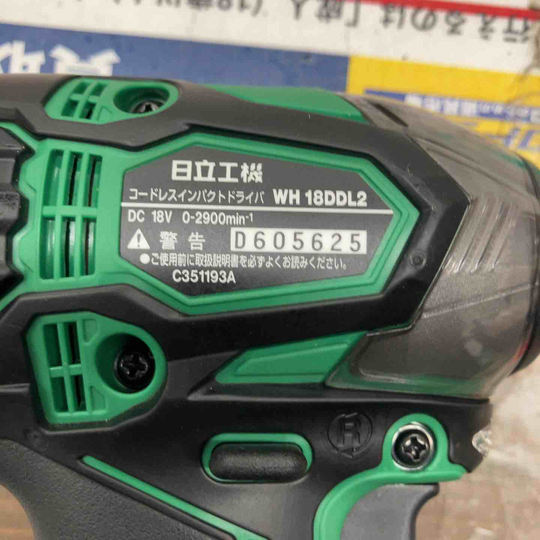 ★ハイコーキ(HIKOKI ※旧:日立工機) コードレス インパクトドライバー WH18DDL2(NN)(L)【戸田店】