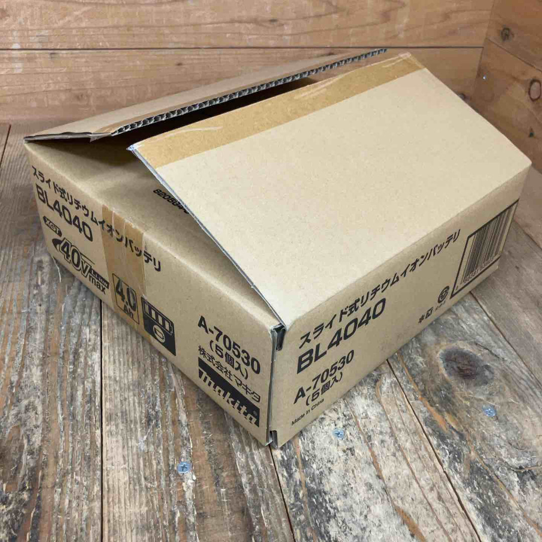【未使用まとめ売り/特価】マキタ(makita) リチウムイオンバッテリー 40Vmax/4.0Ah BL4040 A-69939 計5点 まとめ【所沢店】
