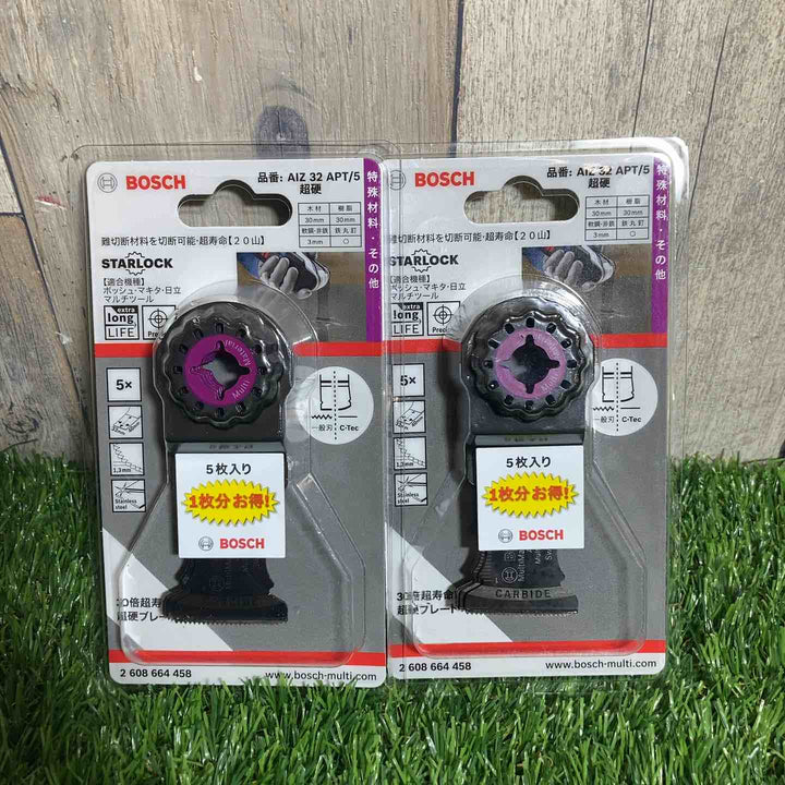 ◇BOSCH(ボッシュ) カットソー・マルチツール用ブレード32mm （スターロック・5本組） AIZ32APT/5 2個セット【戸田店】