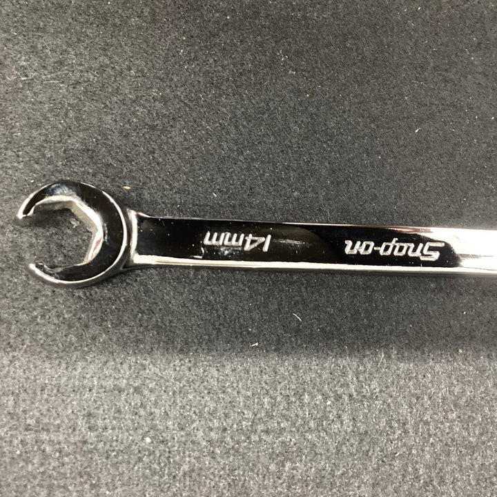 スナップオン(Snap-on) オープンエンドフレアナットレンチ 14mm 14mm RXSM14B フレア側のみ15°オフセット付  【越谷店】