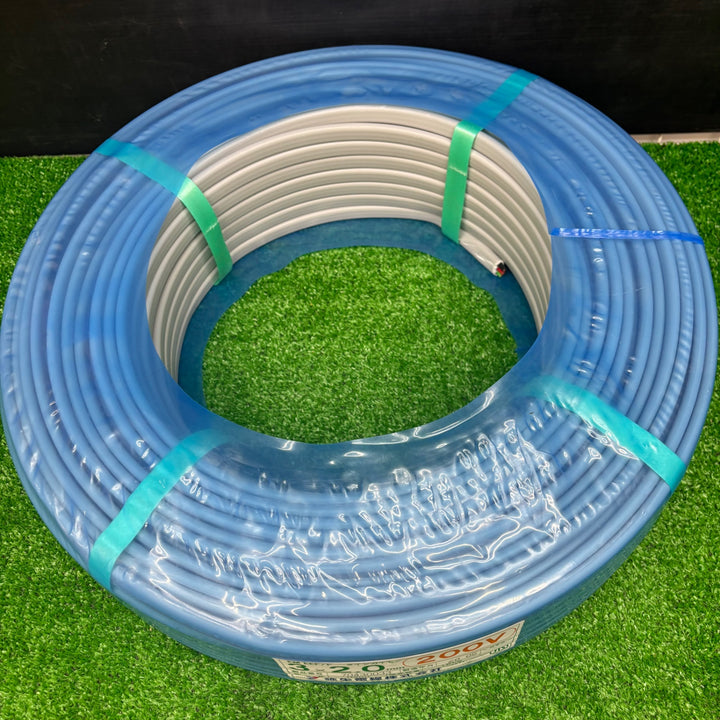 【未使用品】弥栄電線 EM-EEF タイシガイセン 3×2.0mm 200V用(黒･赤･緑) 100m巻【電材館越谷店】