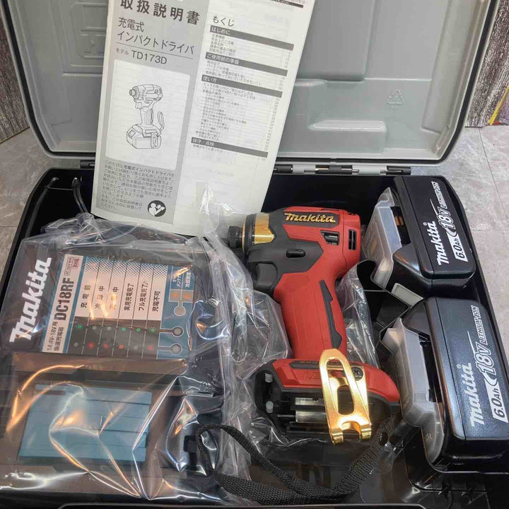 ★マキタ(makita) コードレスインパクトドライバー TD173DGXPR LXT20周年記念限定カラー プレミアムレッド【八潮店】