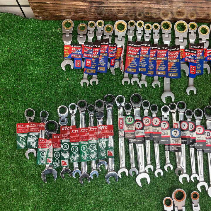 未使用品 ギアレンチ まとめ売り② KTC スーパーツール TONE等 サイズ複数 100個セット！【川越店】