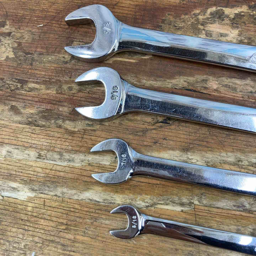 【中古品】▲スナップオン(Snap-on) コンビネーションレンチセット 8本 OEX30/28/ 26/ 22/ 20/18/ 14/10 旧ロゴ インチ【柏店】