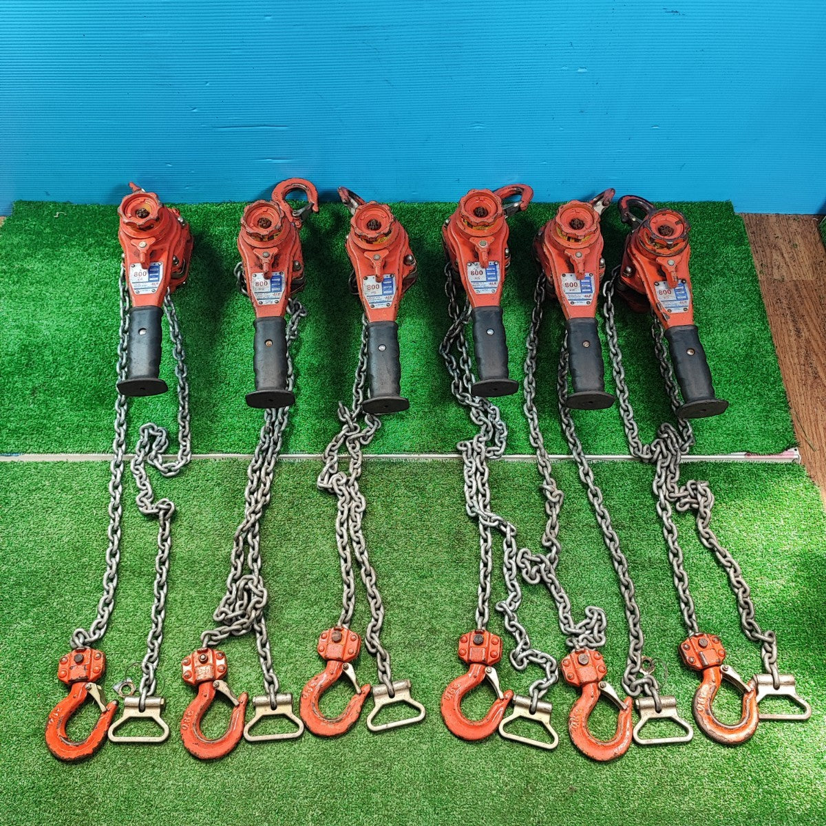 ▽レバーブロック 0.8t ALR社レバーホイスト 6個まとめ【岩槻店