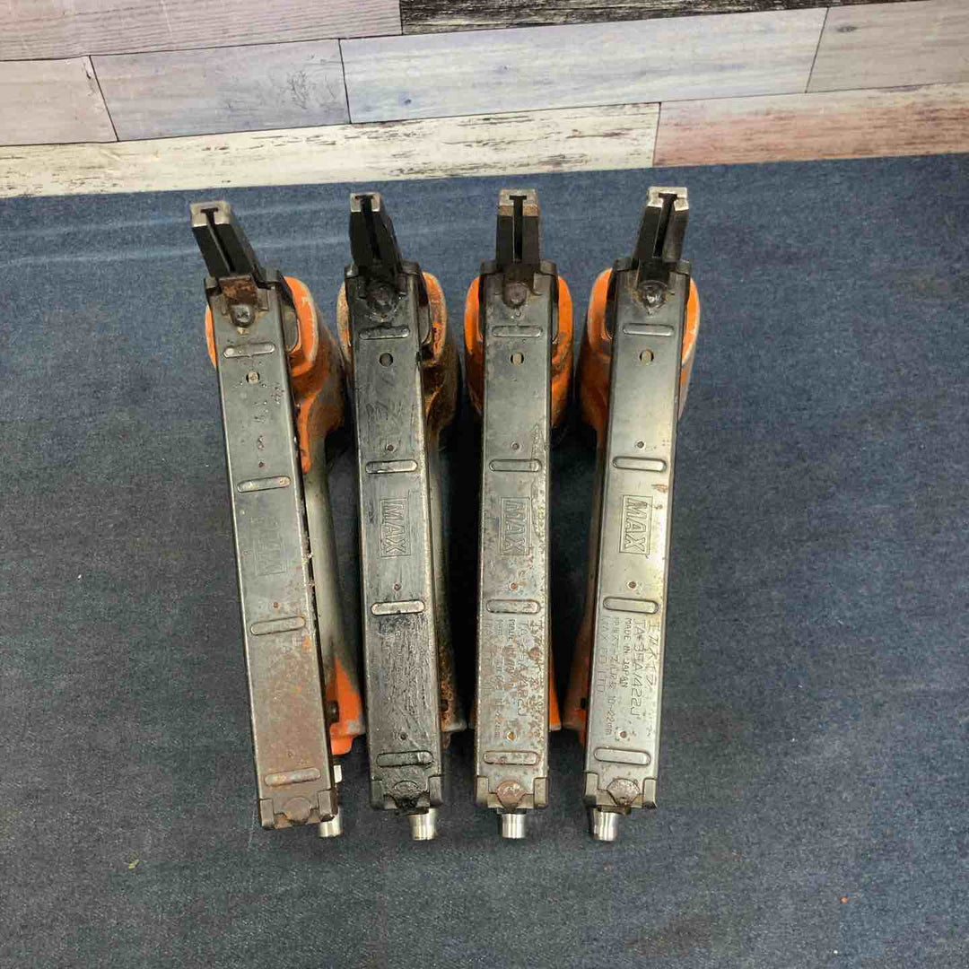 【現状品】4台セット MAX マックス 常圧エアネイラ TA-35A/422J エア漏れあり 保証なし【八潮店】