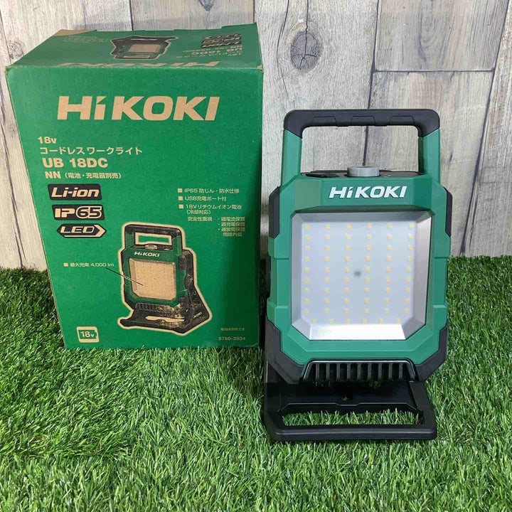 ☆ハイコーキ(HIKOKI ※旧:日立工機)18V コードレス LED ワークライト  UB18DC(NN) 本体のみ【戸田店】
