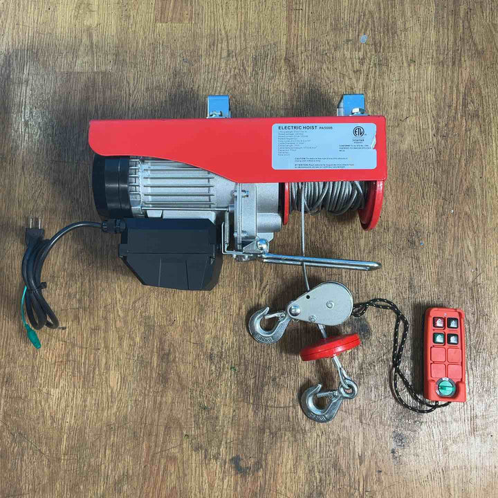 無線式電動ホイスト PA500B 最大500kg ワイヤレス リモコン ウィンチ メーカー不明【岩槻店】