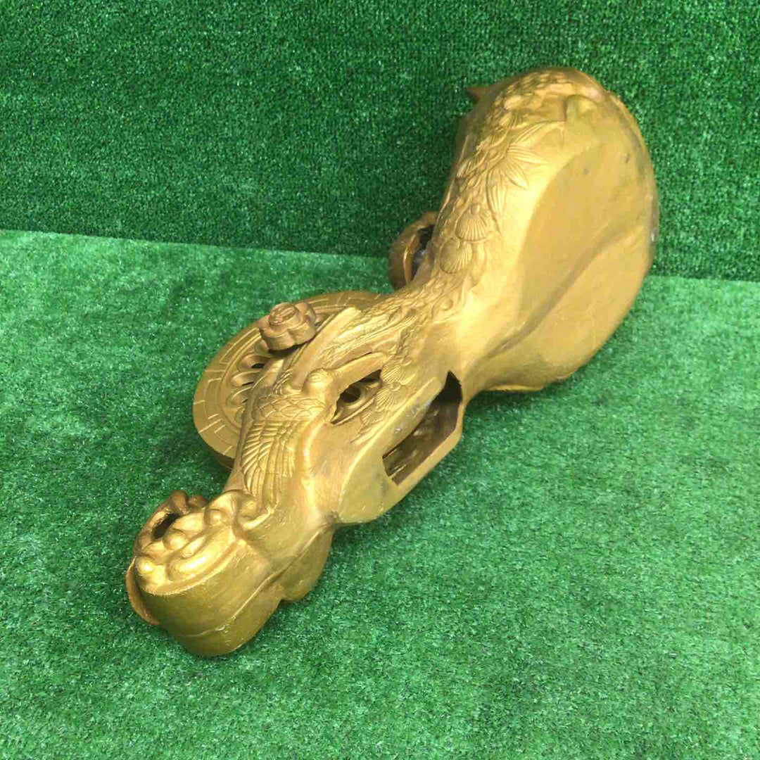 【現状品】 墨壺 1尺5寸 木製金色 インテリア 【鴻巣店】