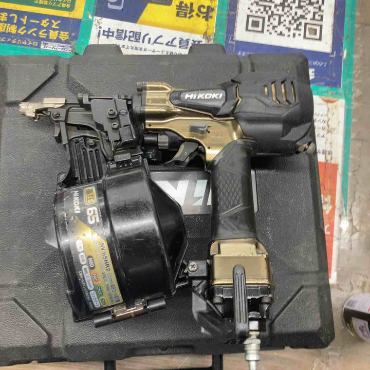 ★ハイコーキ(HIKOKI ※旧:日立工機) 高圧エア釘打ち機 NV65HR2(S)【戸田店】