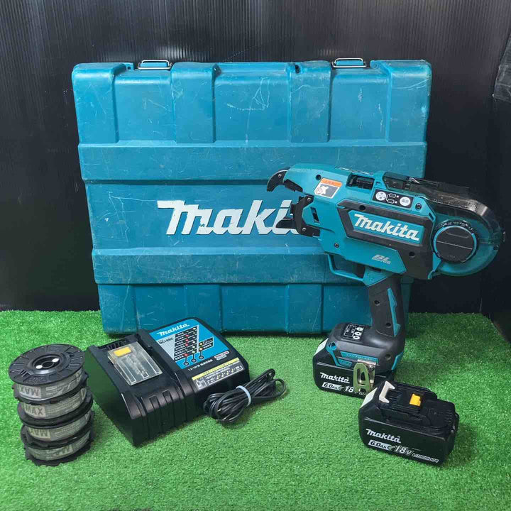 【中古品】★マキタ(makita) コードレス鉄筋結束機 リバータイア TR180DRGX ◇タイワイヤ34巻おまけ付♪【岩槻店】