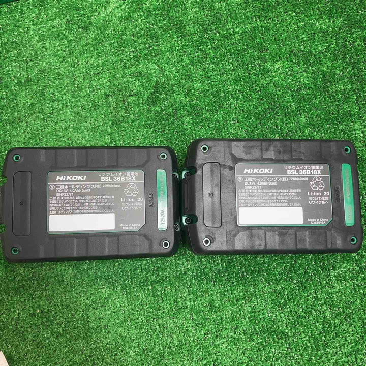 【未使用品】★ハイコーキ(HIKOKI ※旧:日立工機) リチウムイオンバッテリー 36V/4.0Ah BSL36B18X　2個セット【川崎店】