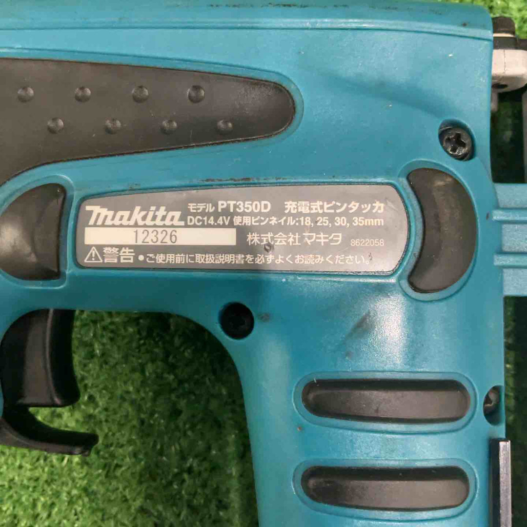 【現状品】◇マキタ(makita) コードレスピンタッカ PT350DZ 保証なし 14.4V 動作確認済【川口店】