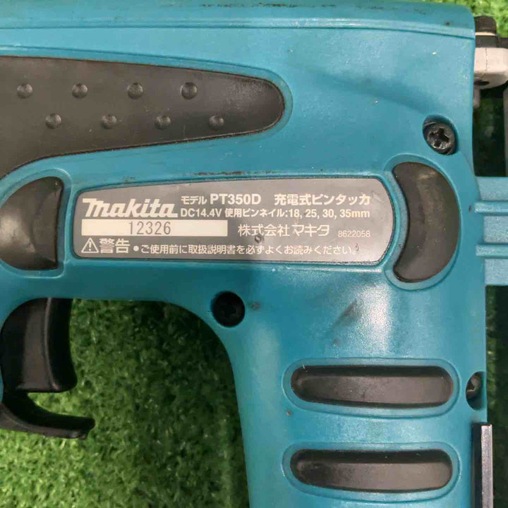 【現状品】◇マキタ(makita) コードレスピンタッカ PT350DZ 保証なし 14.4V 動作確認済【川口店】