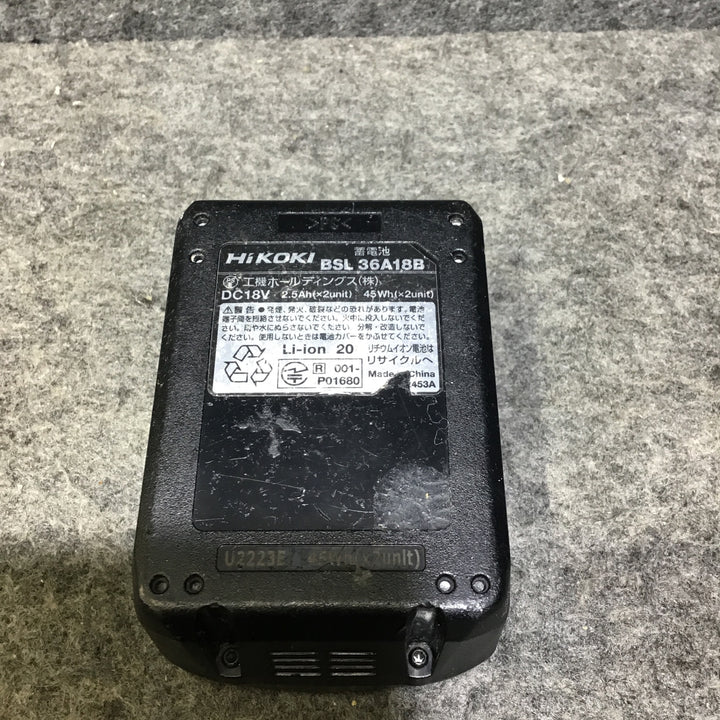 【未使用本体+中古バッテリー】ハイコーキ(HiKOKI) コードレスインパクトドライバ  WH18DD(NN)+BSL36A18B ケース付き【桶川店】