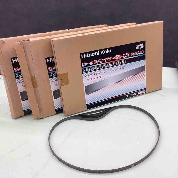 HiKOKI(旧日立工機) Hitachi Koki 帯のこ刃  NO.27 18山 (ハイス) (5入) 0032-3023×3個 ロータリーバンドソー 【越谷店】