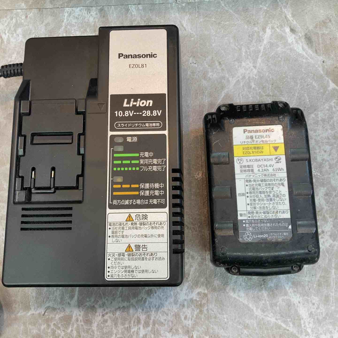 ◇パナソニック(Panasonic) コードレス角穴カッター EZ4543LS2S-B【八潮店】