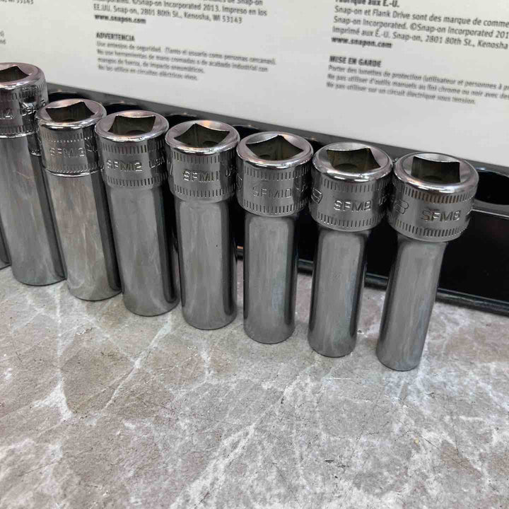 【中古品】snap-on/スナップオン ディープソケット 12セット 212SFMY　3/8【八潮店】