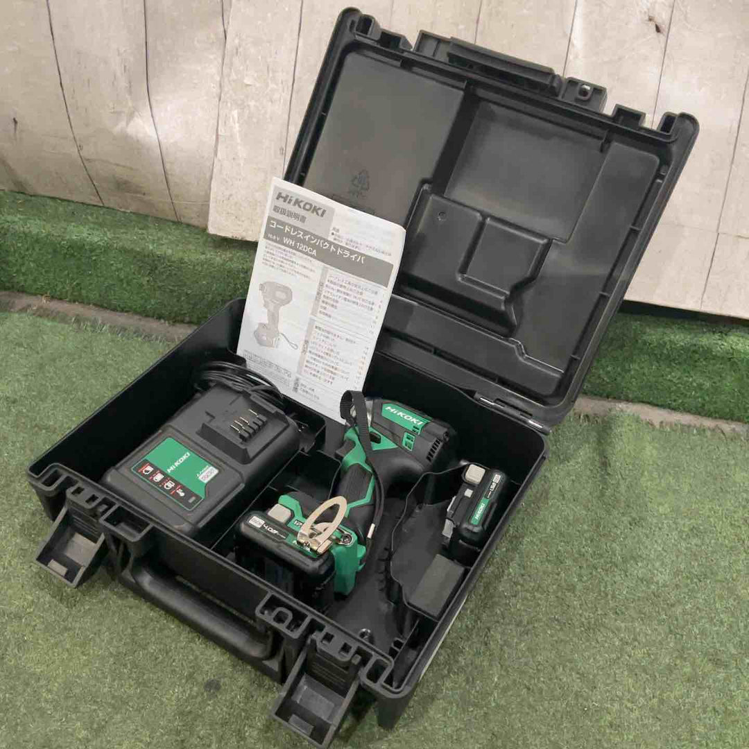 ◇ハイコーキ(HIKOKI ※旧:日立工機) コードレスインパクトドライバー WH12DCA(2LS) 10.8V 動作確認済【川口店】