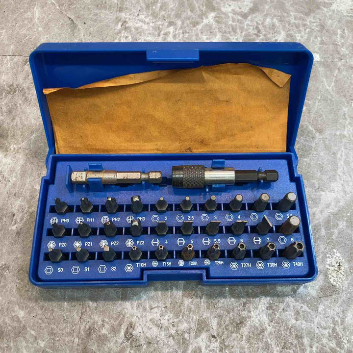 【中古品】ブルーポイント/BluePoint パワービット 1/4インチ 6角 シャンク 32個 セットPTB32MK【八潮店】