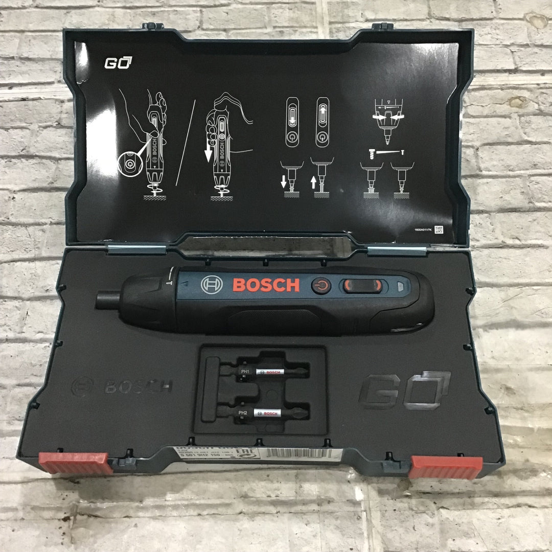 〇ボッシュ(BOSCH) 3.6Vコードレスドライバー (ドライバービット・キャリングケース・充電コード付き)Bosch GO【川口店】