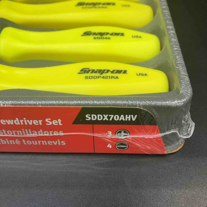 【未使用品】スナップオン(Snap-on)コンビネーションスクリュードライバーセット SDDX70AHV ハイビジイエロー【川越店】