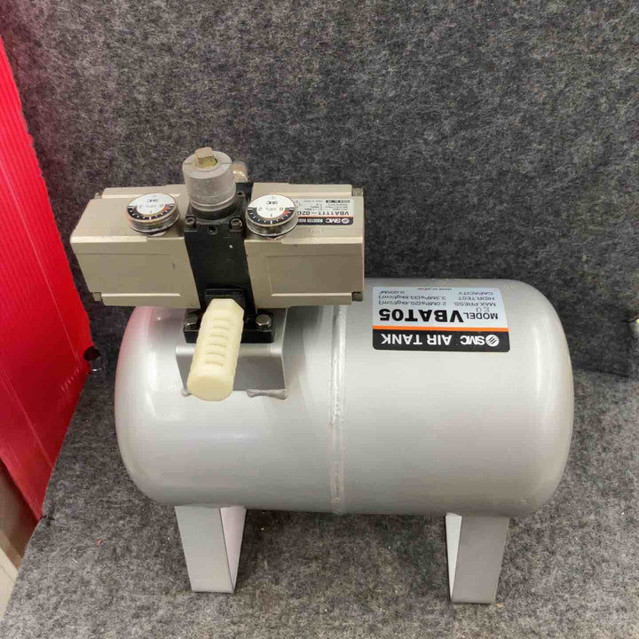 ◇SMC 常圧エアタンク VBAT05A1-V  増圧弁VBA1111-02GN付【鴻巣店】