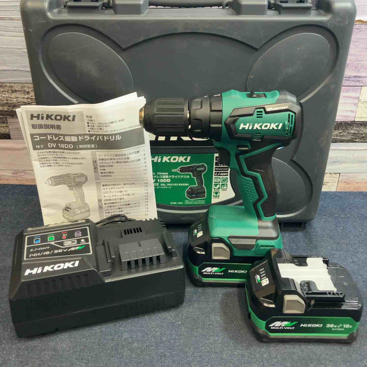 ◇ハイコーキ(HiKOKI) コードレス振動ドライバドリル DV18DD(2XCZ)【八潮店】