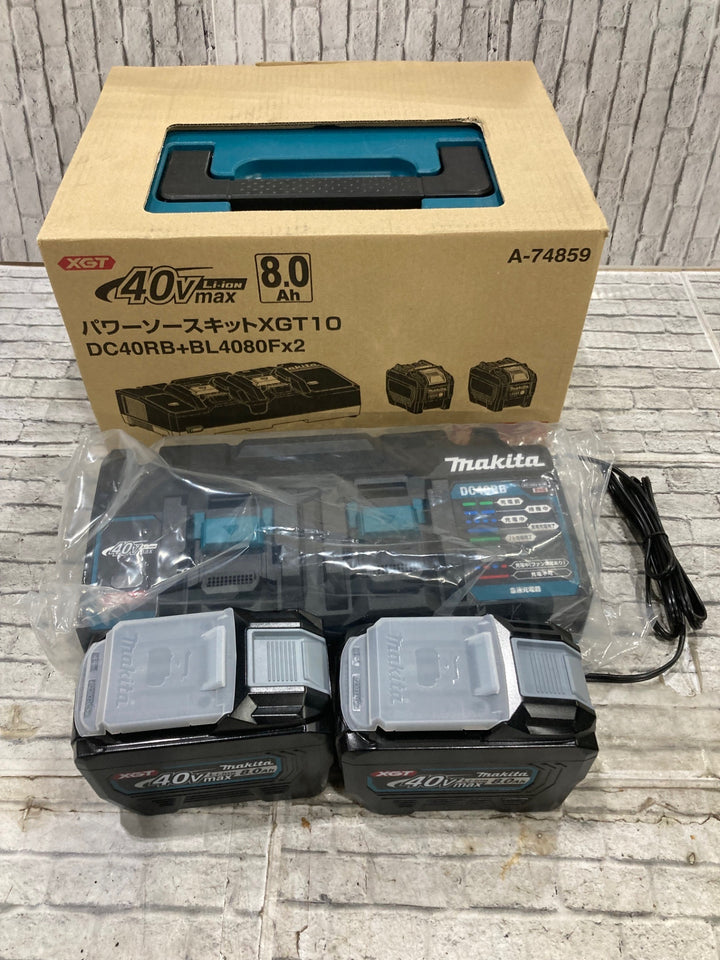 ★マキタ(makita) パワーソースキットXGT10 A-74859　 BL4080F 2個　 2口急速充電器DC40RB　【川越店】