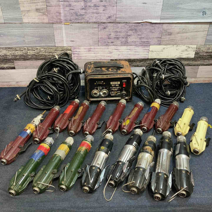 ハイオス HIOS 電源1台(CLT-100)＆電動ドライバー19台＆ケーブル13本セット CL-7000、CL-4000、α-5000など【八潮店】