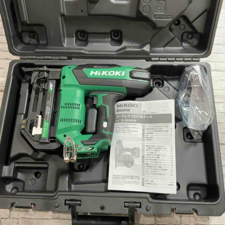 ★ハイコーキ(HIKOKI ※旧:日立工機) コードレスフロアタッカー N3604DM(NNK)【川口店】
