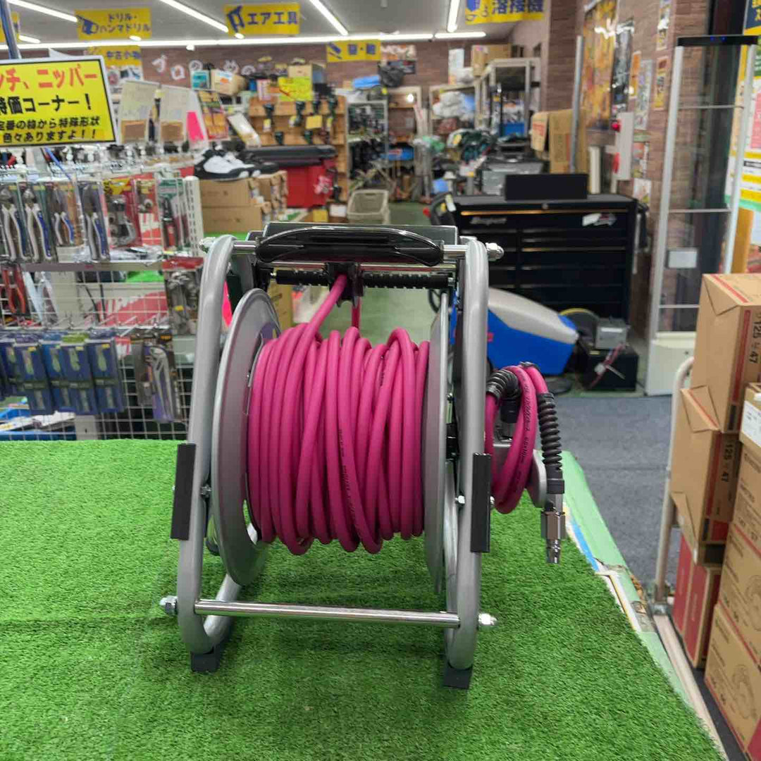 ハタヤ ナラシマキエヤーリール 20m 内径φ6.5 ソフトポリウレタンホース UDN202【桶川店】