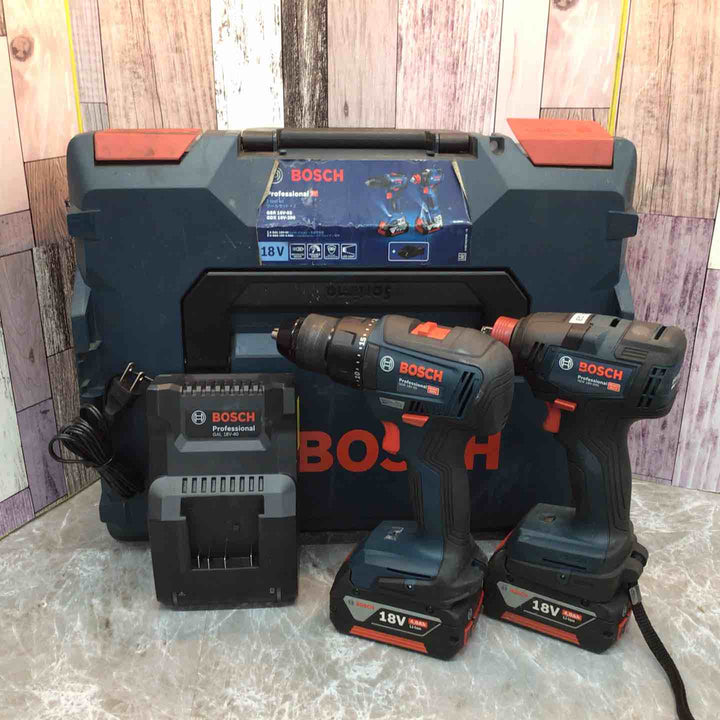 ◇ボッシュ(BOSCH)  コンボキット コードレスドライバードリル GSR18V-55/ コードレスインパクトドライバーインパクトレンチ兼用  GDX18V-200 GDX18V200GSR【八潮店】