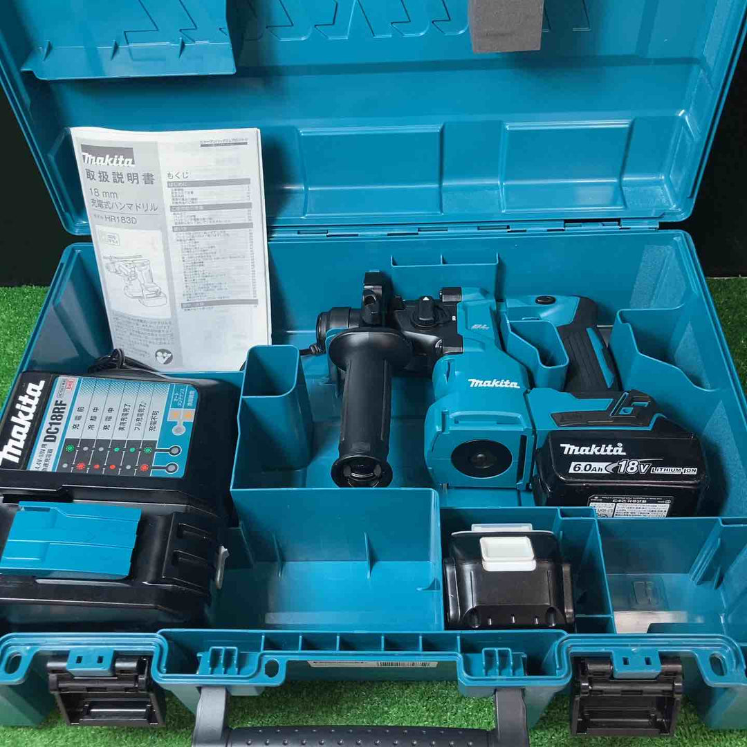【美品】★マキタ(makita) コードレスハンマドリル HR183DRGX バッテリー充電2回・7回のみ！【岩槻店】