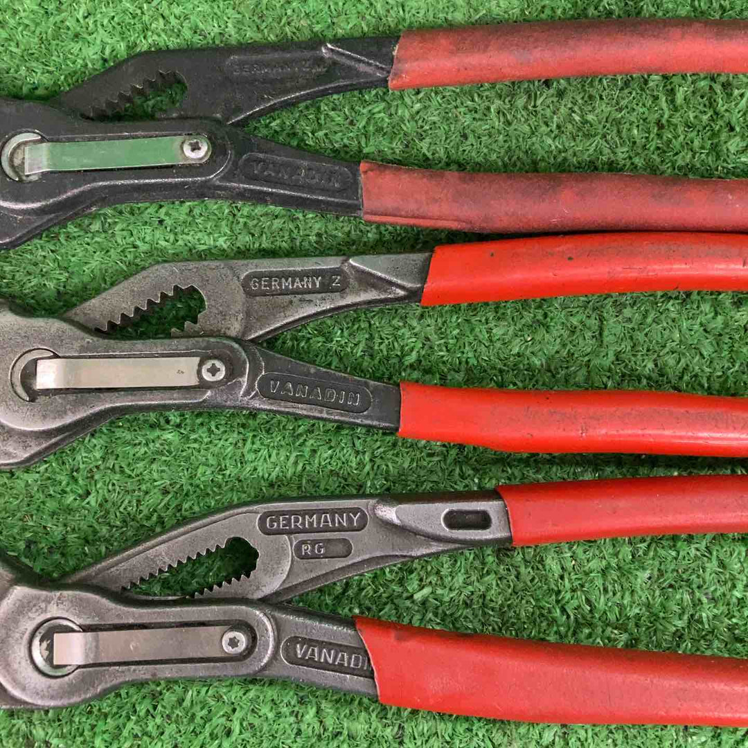 【中古品】▼KNIPEX クニペックス ウォーターポンププライヤー　3点セット【川崎店】