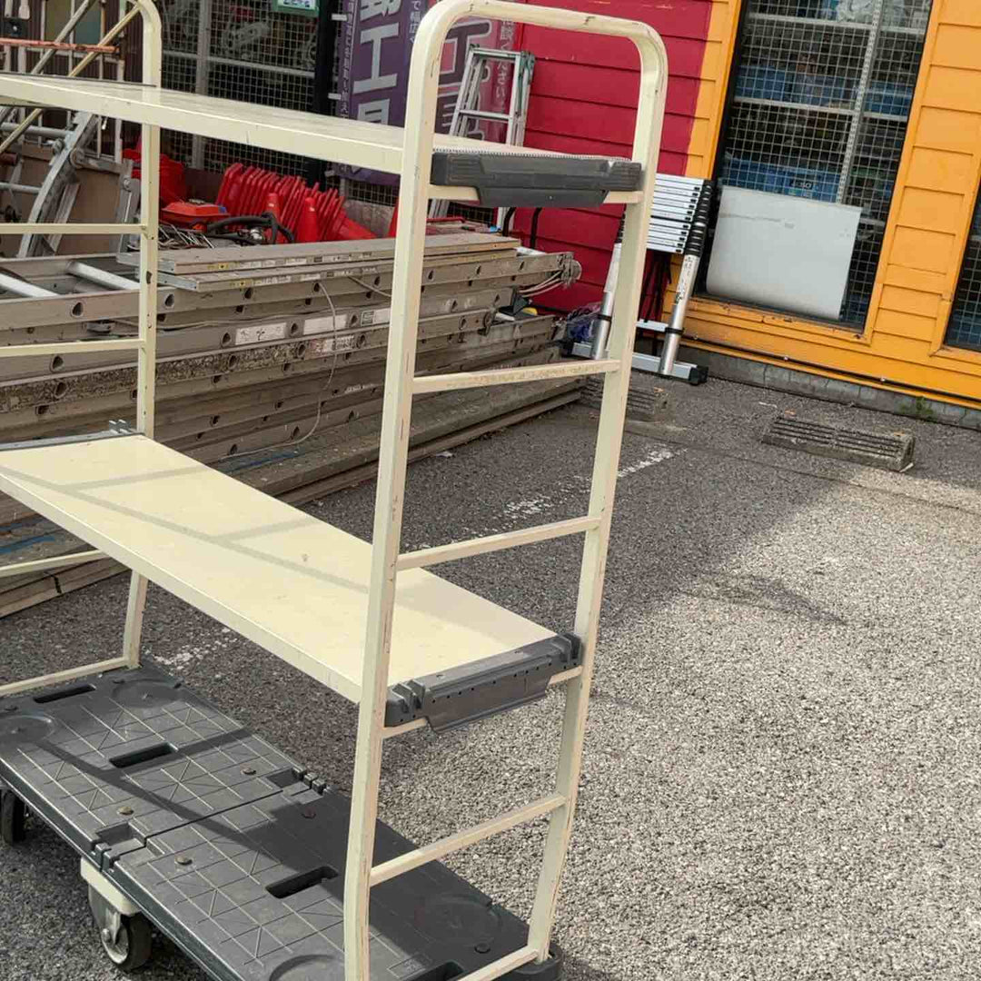 【店頭受取り限定】KAWAJUN　6輪台車　棚板2枚付き【草加店】