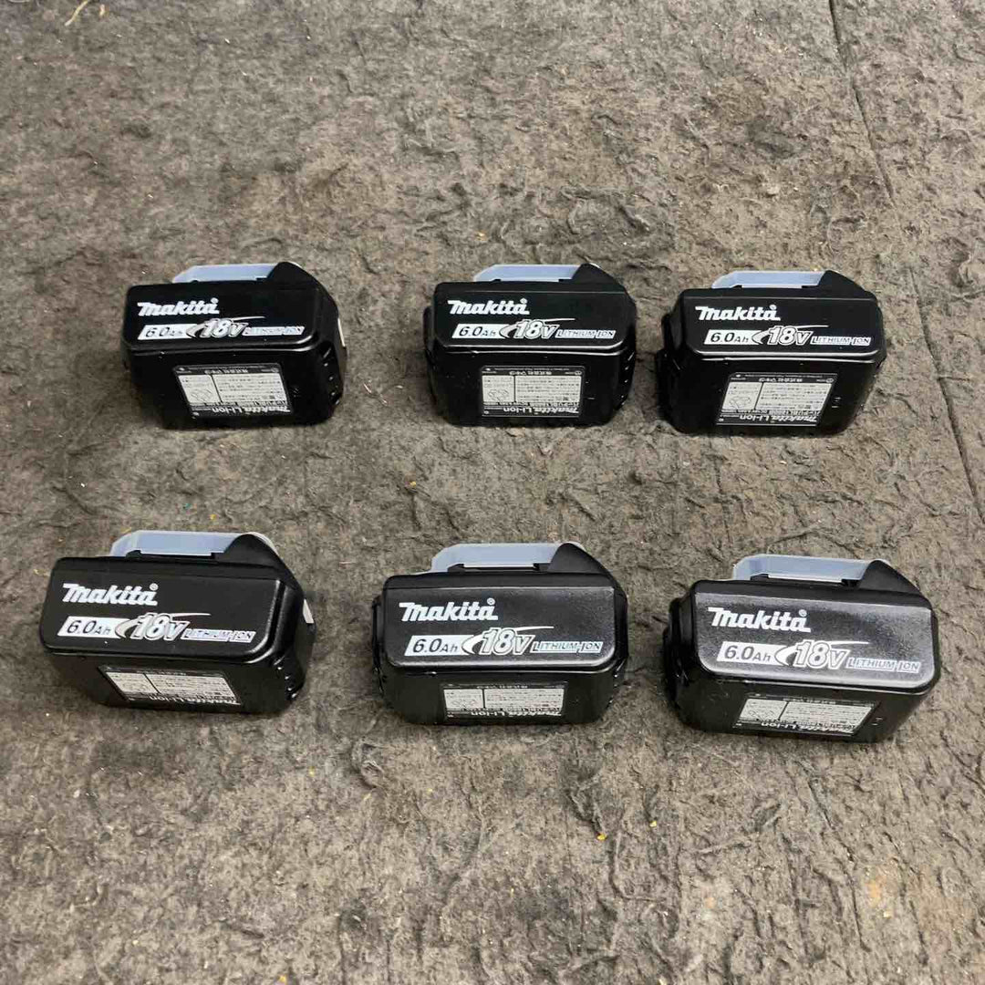 マキタ(makita) リチウムイオンバッテリー 18V/6.0Ah BL1860B 計6点【鴻巣店】