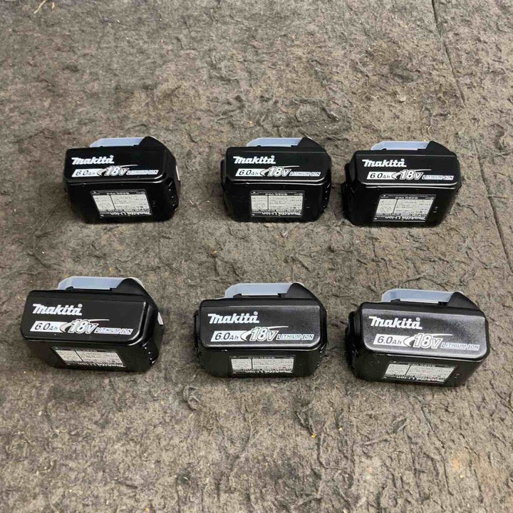 マキタ(makita) リチウムイオンバッテリー 18V/6.0Ah BL1860B 計6点【鴻巣店】