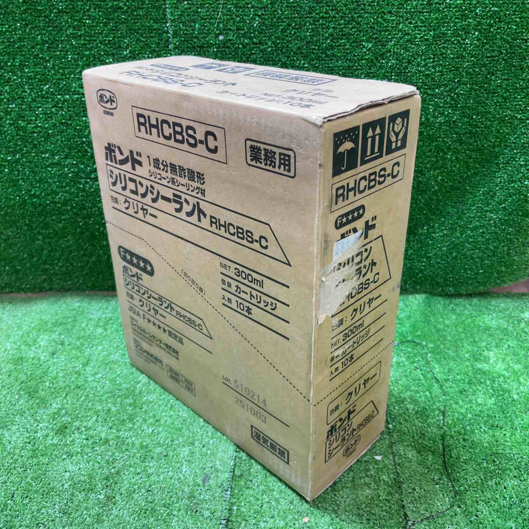 ボンド シリコンシーラント クリヤー、ブラック 300ml 計30本まとめ シーリング材 RHCBS-C/B【桶川店】