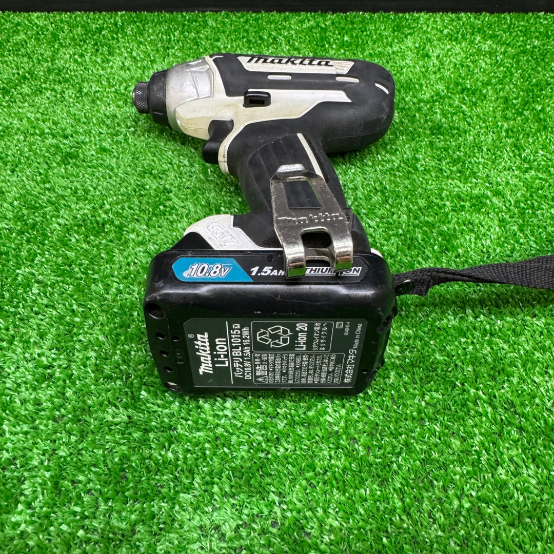 【中古品】マキタ(makita) コードレスインパクトドライバー TD110DZW BL1015×1【電材館越谷店】